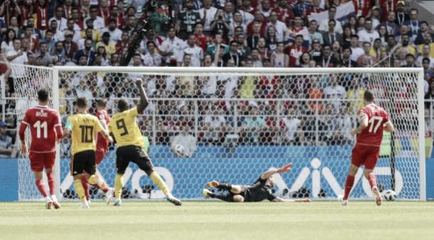 Lukaku marca seu primeiro gol da partida (Fonte:Getty Images)