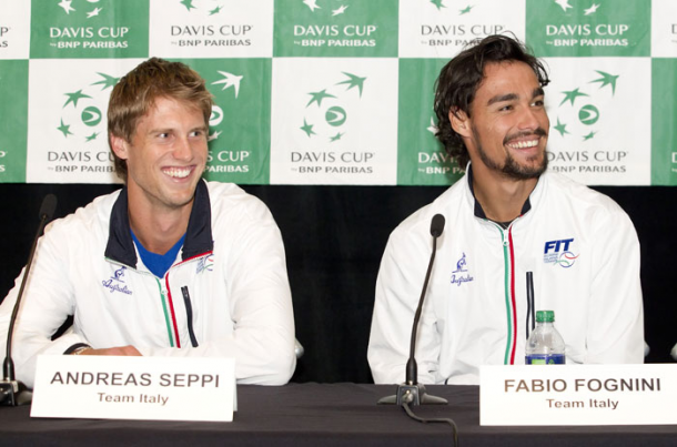 Seppi y Fognini en Copa Davis. Foto: daviscup.com