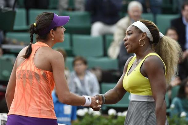 Garbiñe Muguruza derrotó a Serena Williams en Roland Garros 2014 | Foto: AFP. 