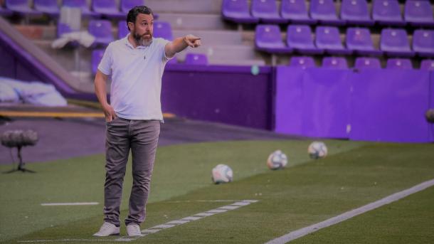 Sergio González durante un partido después del parón del Covid-19. | Foto: Real Valladolid