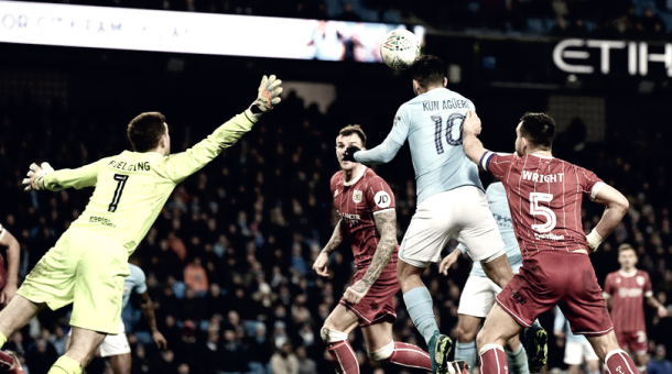 Agüero salvó al City de la caída ante Bristol | Foto: Manchester City