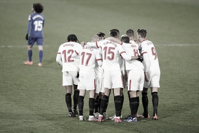 El Sevilla buscará acabar con su sequía de victorias en Mestalla./ Foto: Sevilla FC