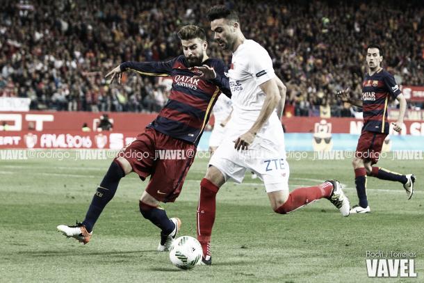 Sevilla perdeu o jogo na prorrogação, por 2x0 (Foto: Vavel)