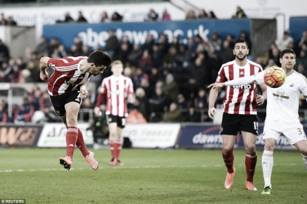 Saints went ahead in the 69th minute through Long's header. (Photo: Reuters)