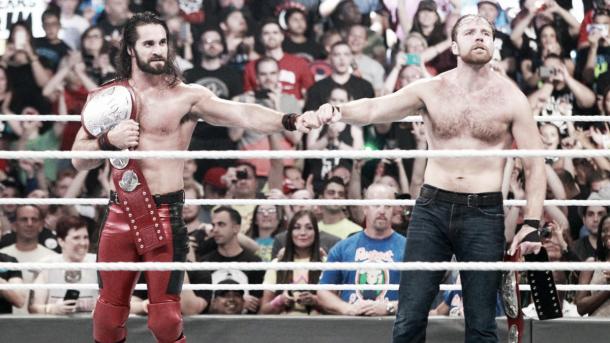 Rollins and Ambrose were back to their best. Photo-WWE.com