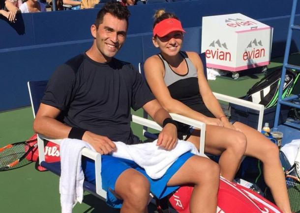 Tecau and Halep at the 2015 US Open. Photo: Simona Halep's Facebook page