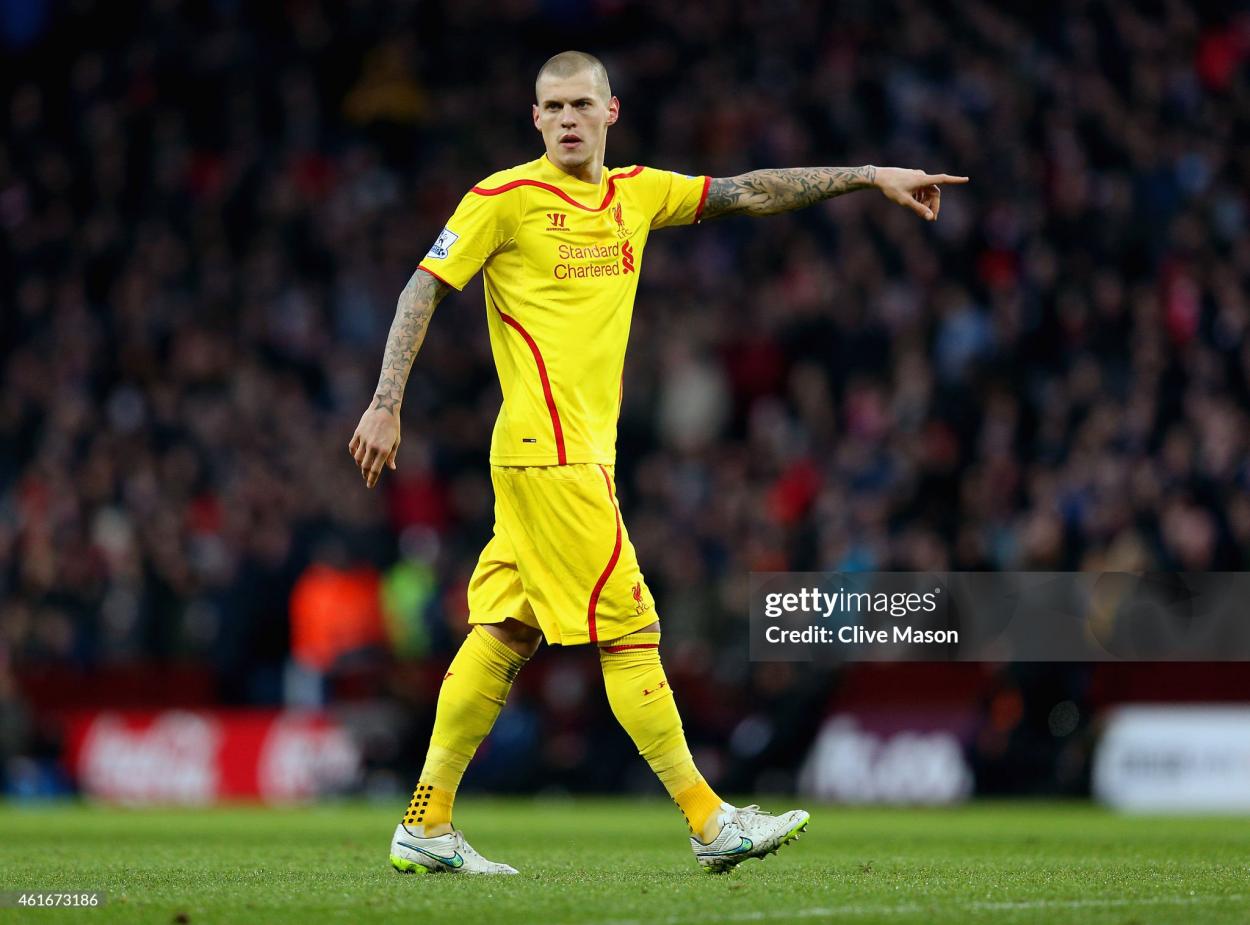 Skrtel in action against Aston Villa 2015 - (Photo by Clive Mason/Getty Images)