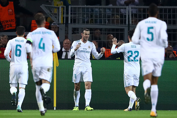 Bale comemorando seu belíssimo gol | Foto: Alex Grimm/Getty Images