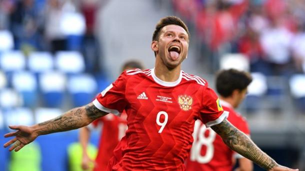 Smolov, autor de un doblete con dos auténticos golazos de 'killer' I Foto: AFP