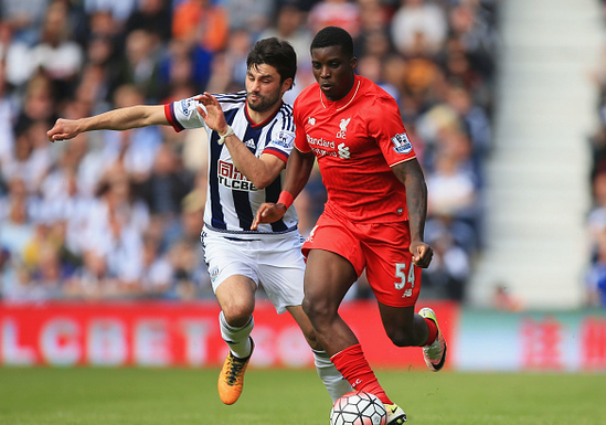 Ojo featured in Liverpool's final fixture of the 2015/16 campaign, away at The Hawthorns. | Photo: Getty