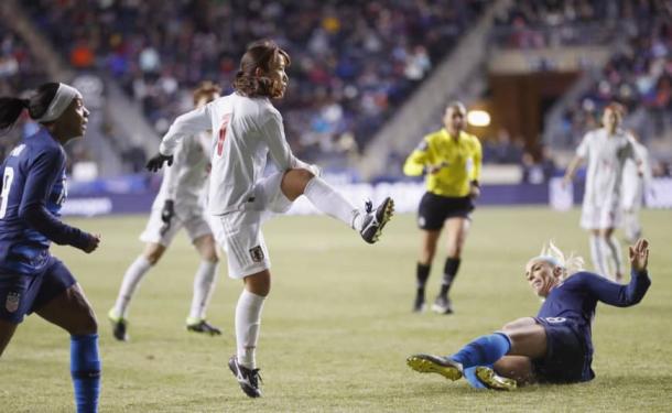 Japan showed great resilience against the USWNT | Source: Jiji KyodoAFP