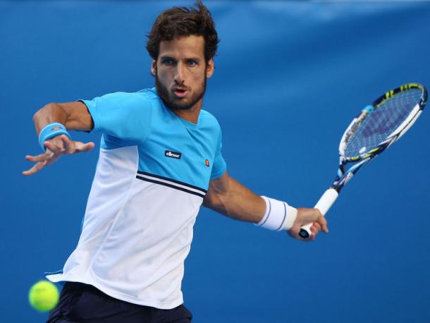 Evans faces the Spaniard Feliciano Lopez (Source: Sporting Life) 