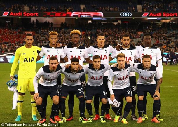 Spurs pictured before playing Atletico Madrid (photo: Getty Images)