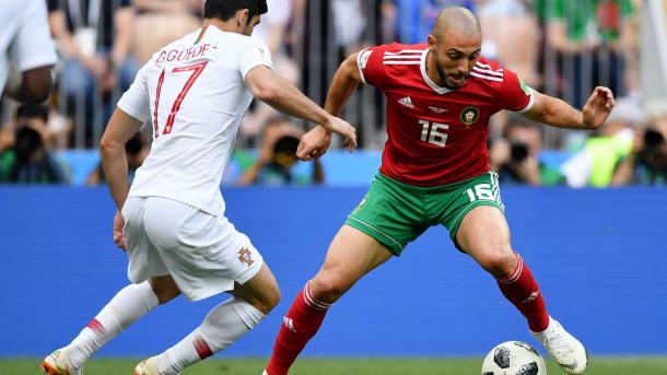 Nordin Amrabat, de los mejores jugadores del equipo marroquí | Foto: FIFA.com