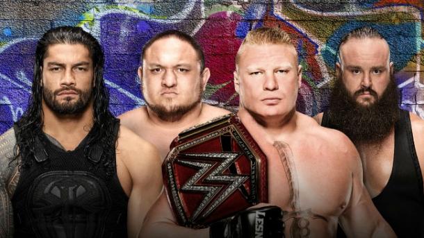 Can Universal Champion Brock Lesnar fend off three competitors? (image: wwe)