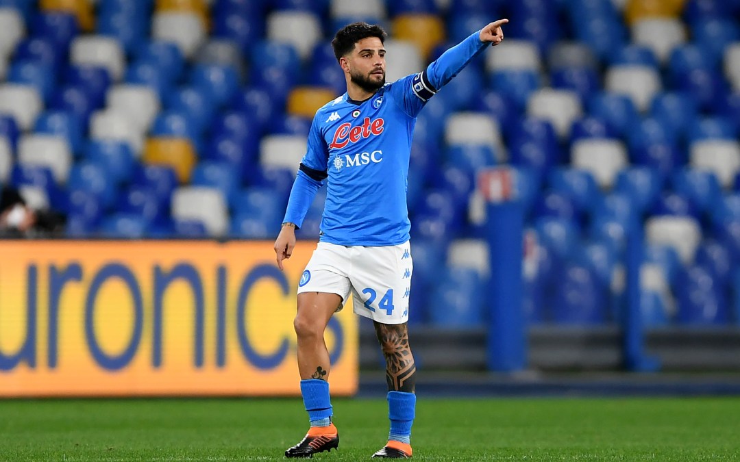 GENOA, ITALY - AUGUST 29: Adam Ounas of SSC Napoli competes for