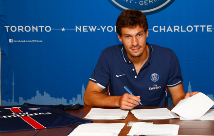 Benjamin Stambouli bei seinem Wechsel 2015 zu Paris Saint Germain. | Quelle Paris Saint Germain