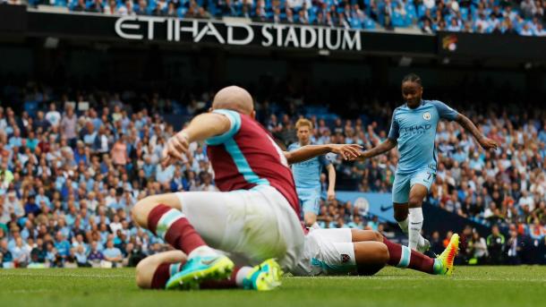 Sterling ha aperto e chiuso le marcature nel 3-1 dell'andata, www.premierleague.com