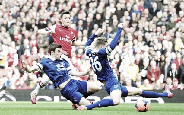 Everton's John Stones against Arsenal