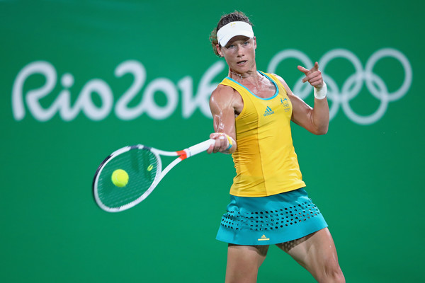 Stosur in her third round match at the Rio Olympics with Kerber (Photo by Cameron Spencer / Source : Getty Images)