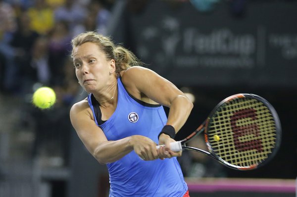 Barbora Strycova was part of the team which won last year's Fed Cup (Source: Fed Cup on Twitter) 