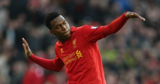 Daniel Sturridge e la sua tipica esultanza. | Fonte immagine: Empire Of The Kop