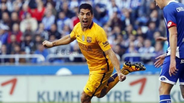 Suárez autor de cuatro goles I Foto: fcbarcelona.cat