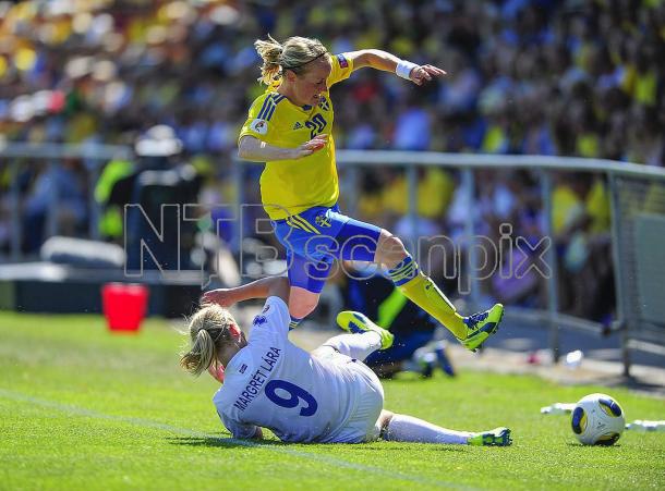 Involved in Iceland's only two other outings at the Euros (2009 and 2013) Margrét Lára leaves a big pair of boots to be filled (credit: NTBscanpix)