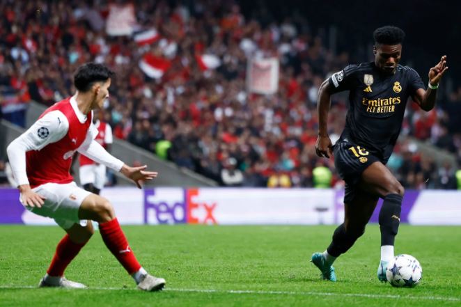 Tchouaméni sumó minutos en la primera vuelta de la fase de grupos de la UCL | Foto: Real Madrid