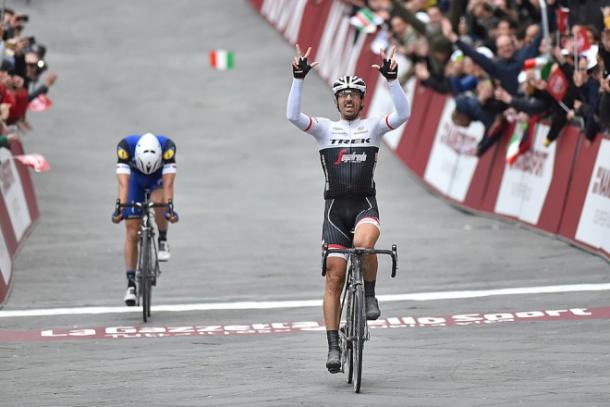 Cancellara consiguió en marzo su tercera Strade Bianche | Foto: Tim de Waele