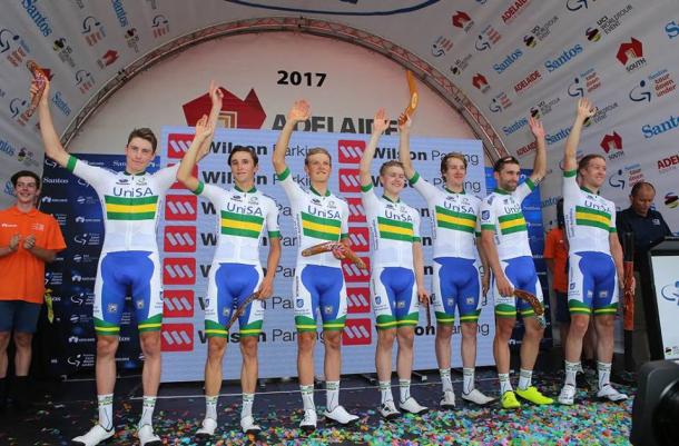 La Selección de Australia, ganadora de la clasificación por equipos | Foto: Tour Down Under