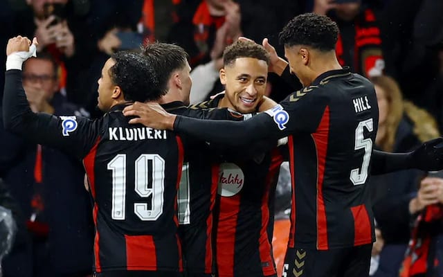L'esultanza del Bournemouth