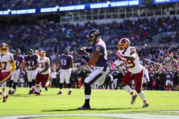 Gillmore scored a touchdown on the game's opening drive (Photo: Baltimore Ravens)