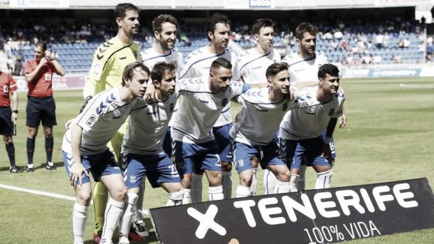 Once inicial del Tenerife en uno de sus encuentros  Fuente La Liga