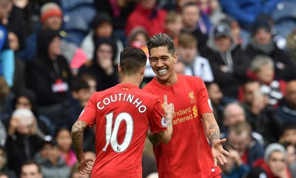 La coppia brasiliana del Liverpool. | Foto: liverpoolfc.com