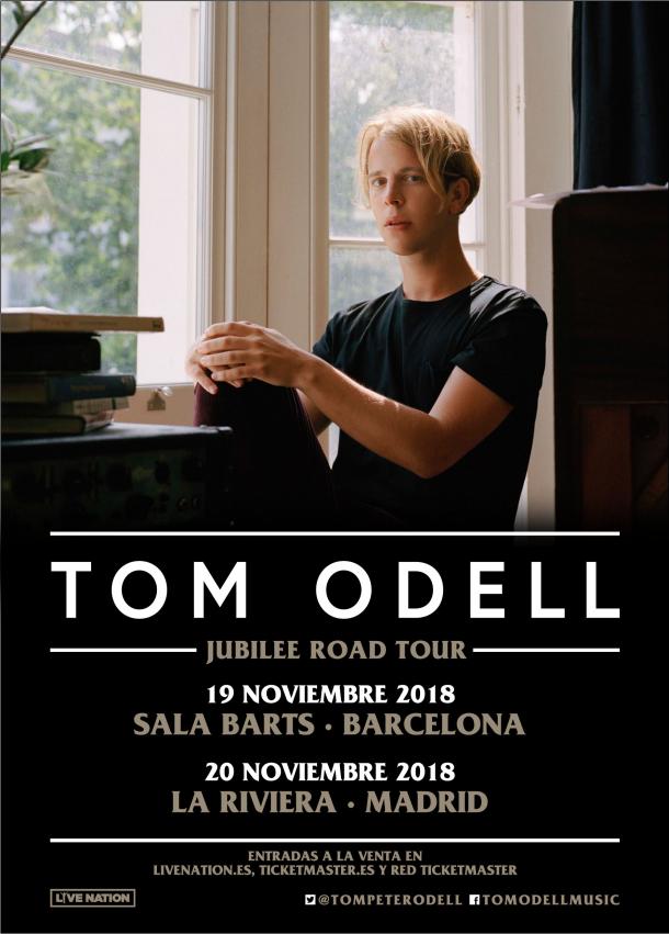 Cartel de los conciertos de Tom Odell en España