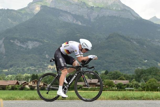Tony Martin rueda durante una crono del Tour | Foto: Tour de Francia