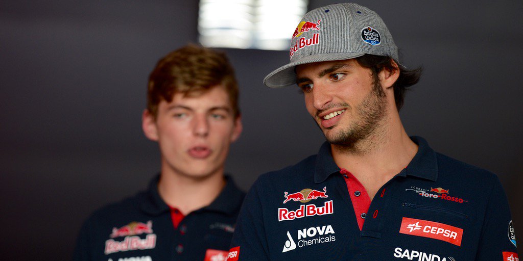 Sainz y Verstappen en Toro Rosso / @F1
