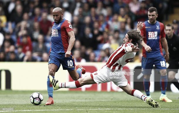 Easily one of his best performance in a Palace shirt, Townsend was a constant threat all game. Photo: Getty Images : Ian Walton