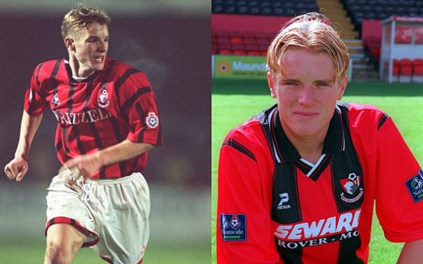 Un giovane Eddie Howe.