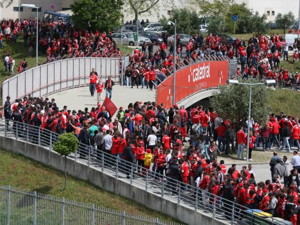 As condições impostas pelo Benfica geraram polémica entre os adeptos | Foto: Site Oficial SLBenfica