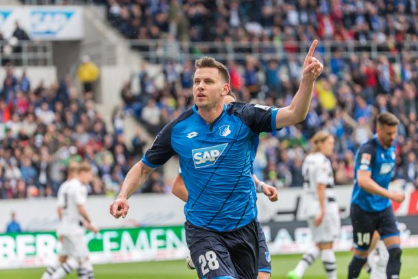 Szalai celebrando un gol| Foto: Hoffeheim
