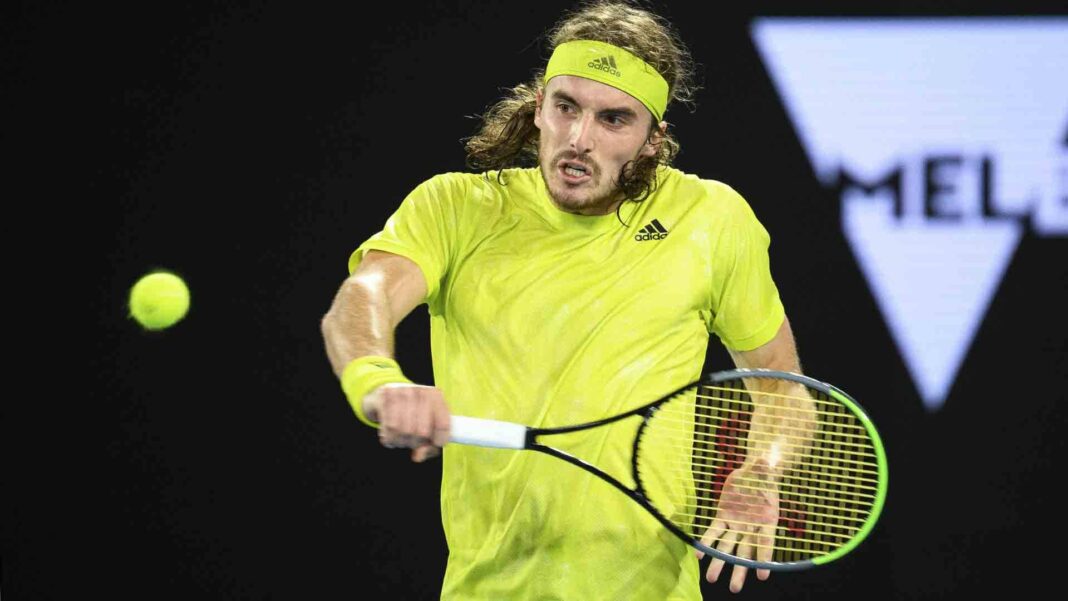 Tsitsipas will need to protect his backhand from the aggressive game of Berrettini/Photo: Peter Staples/ATP Tour