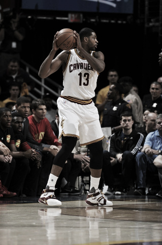 Tristan Thompson has been huge for Cleveland, grabbing many offensive rebounds. (David Liam Kyle/NBAE/Getty Images)