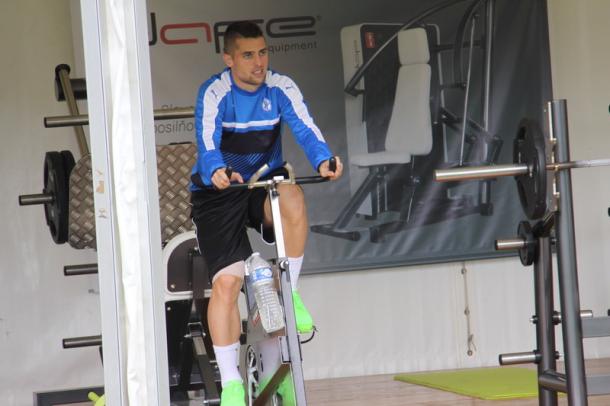 Róbert Mak has been training individually for most of the week, with his hard work paying off as he should be fit today. (Photo: Jozef Šatara, Plus1De?)
