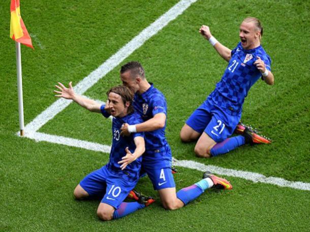Modric celebra el gol de la victoria. Imagen | Peru.com