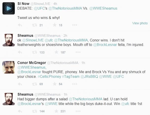 McGregor has been arguing with Sheamus recently. Photo-whoatv.com