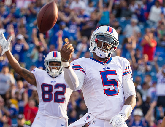 Tyrod Taylor is hoping to be able to lead the Buffalo Bills into the playoffs. | Photo: Buffalo Bills