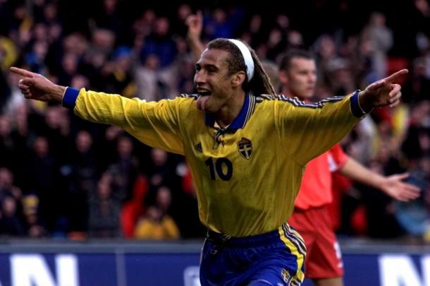 Larsson, debutó en los Mundiales en 1994 | Foto: @UEFAEURO