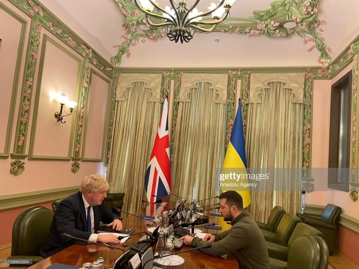 Boris Johnson has been seen as a vital aid of President Zelenskyy in Ukraine: Anadolu Agency/GettyImages